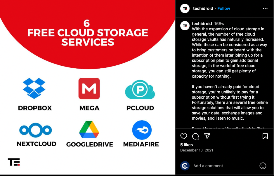 techidroid instagram carousel post